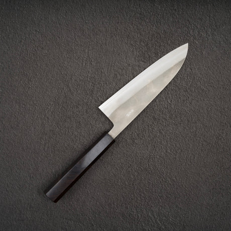 Hatsukokoro x Yoshikane SKD Nashiji Santoku 170mm Ebony Handle