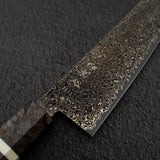 Hatsukokoro Saihyo SG2 Kurozome Black Damascus Gyuto 240mm Birch Handle