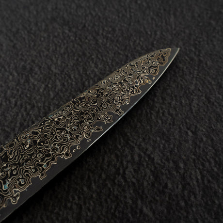 초심 하츠코코로 사이효 SG2 쿠로조메 블랙 다마스커스 페티 150mm 자작나무 핸들