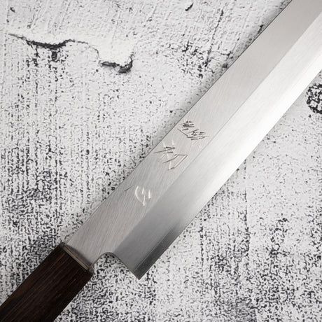 하츠코코로 x 묘진 시라사기 은삼강 K팁 야나기바(사시미칼) 300mm