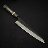 Hatsukokoro Shinkiro Aogami Super Gyuto 240mm Damascus Kurouchi Birch Handle