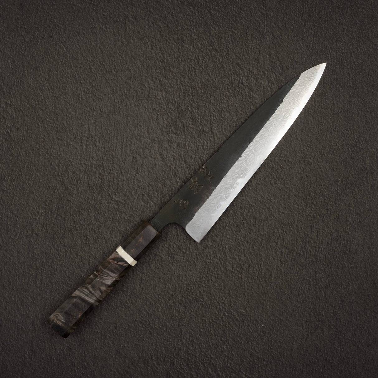초심 하츠코코로 신키로 슈퍼청지 쿠로우치 다마스커스 규토(셰프나이프) 210mm