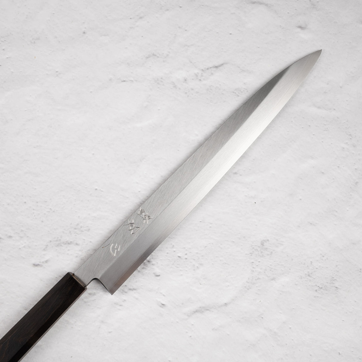 하츠코코로 x 묘진 시라사기 은삼강 야나기바(사시미칼) 300mm