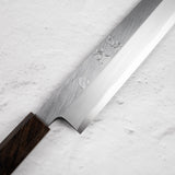 하츠코코로 x 묘진 시라사기 백2강 야나기바(사시미칼) 330mm