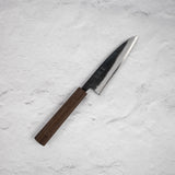 Hatsukokoro Sumi Blue 2 Kurouchi Petty 120mm Black Chacate Handle