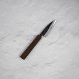 Hatsukokoro Sumi Blue 2 Kurouchi Petty 80mm Black Chacate Handle