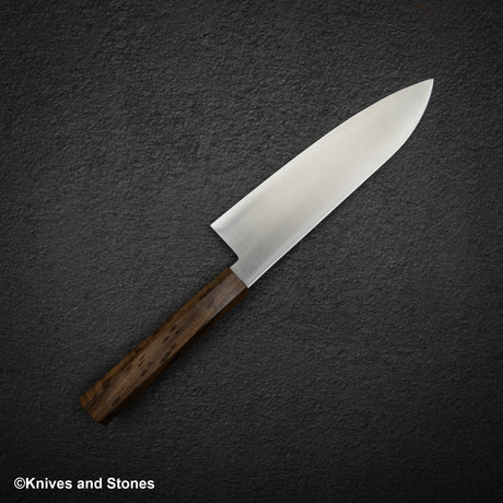 Hatsukokoro VG5 Hayabusa Santoku 180mm Black Chacate