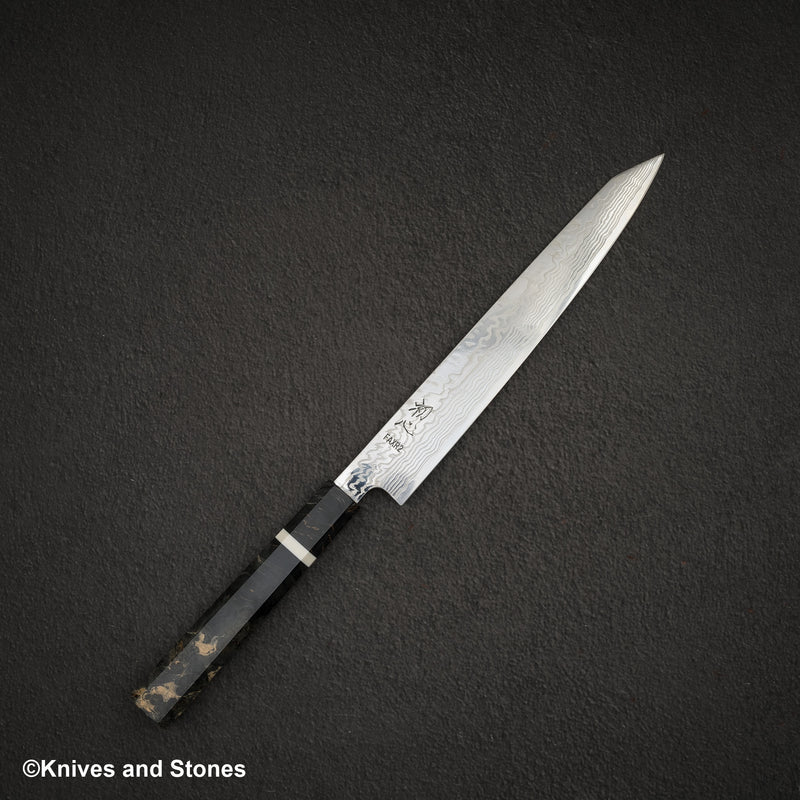 하츠코코로 FAXR2 다마스커스 K팁 스지히키 240mm