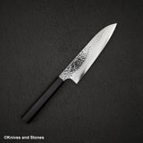 Hatsukokoro Hayabusa VG10 Tsuchime Sanmai Santoku 180mm Ebony