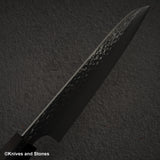 Hatsukokoro Hayabusa VG10 Tsuchime Sanmai Santoku 180mm Ebony