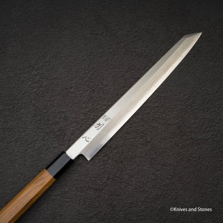 Satoshi Nakagawa Ginsan Kasumi Kiritsuke Shaped (K-tip) Yanagiba 270 mm