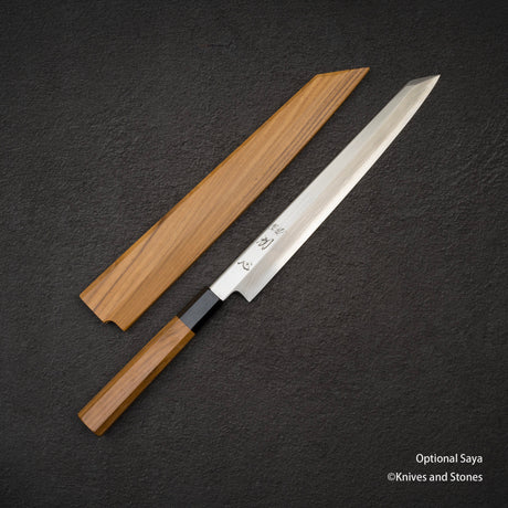 Satoshi Nakagawa Ginsan Kasumi Kiritsuke Shaped (K-tip) Yanagiba 270 mm