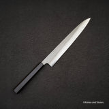 Hatsuokokoro x Yoshikane SKD Nashiji Sujihiki 240mm Ebony Handle