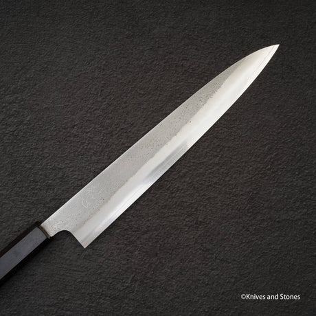 Hatsuokokoro x Yoshikane SKD Nashiji Sujihiki 240mm Ebony Handle