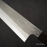 Hatsuokokoro x Yoshikane SKD Nashiji Sujihiki 240mm Ebony Handle