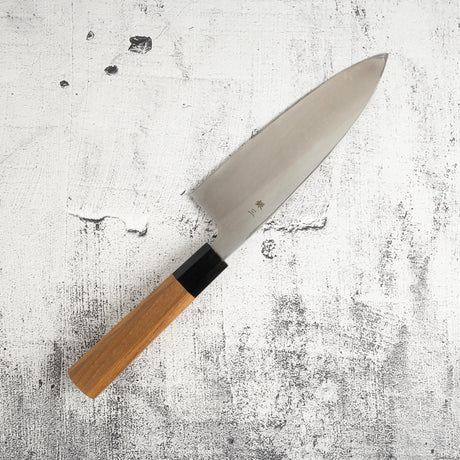 하츠코코로 x 묘진 시라사기 은삼강 데바(생선손질칼) 180mm
