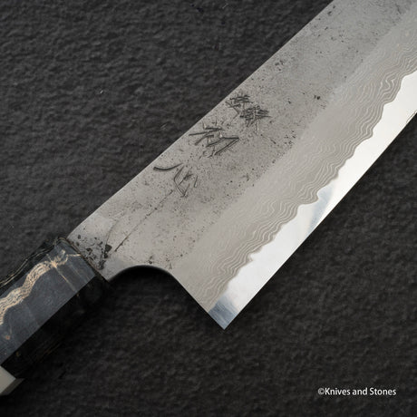 Nigara x Hatsukokoro Ryusui Blue 2 Damascus Bunka 170mm