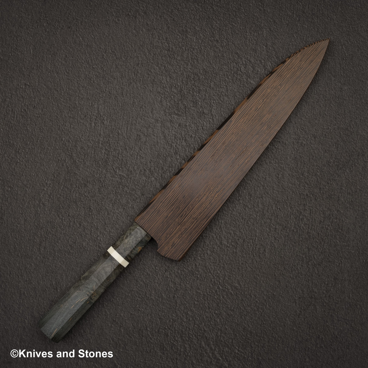 하츠코코로 x 니가라 요로코비 SLD 강 구리 츠치메 다마스커스 규토(셰프나이프) 240mm 사야 포함