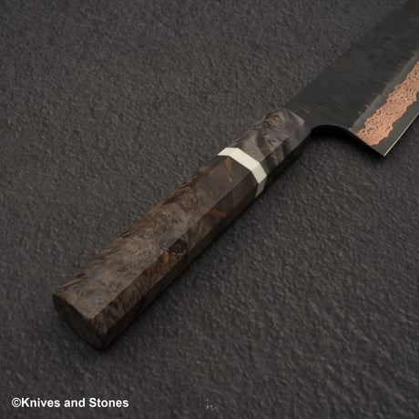 하츠코코로 x 니가라 요로코비 SLD 강 구리 츠치메 다마스커스 산토쿠(다용도칼) 180mm 사야 포함