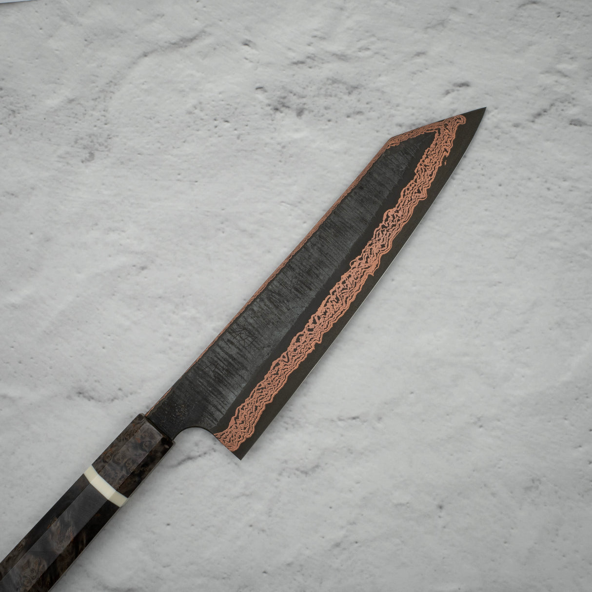 하츠코코로 x 니가라 요로코비 SLD 강 구리 츠치메 다마스커스 K팁 규토(셰프나이프) 240mm 사야 포함