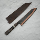 하츠코코로 x 니가라 요로코비 SLD 강 구리 츠치메 다마스커스 K팁 규토(셰프나이프) 240mm 사야 포함