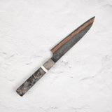 Hatsukokoro x Nigara Yorokobi SLD Copper Tsuchime Damascus Petty 150mm with Saya