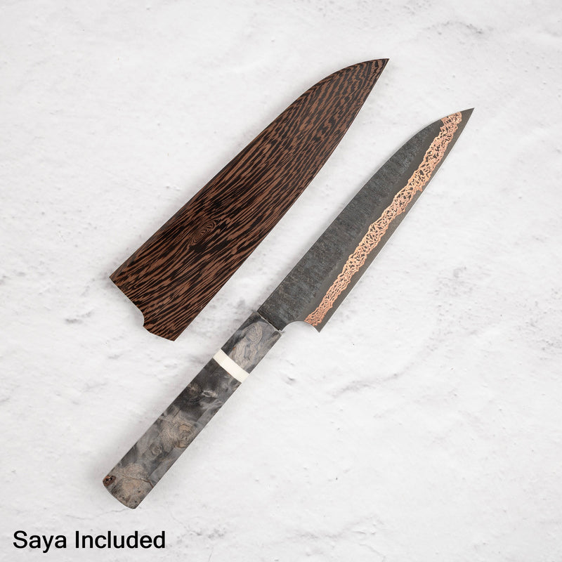 하츠코코로 x 니가라 요로코비 SLD 강 구리 츠치메 다마스커스 페티 150mm 사야 포함