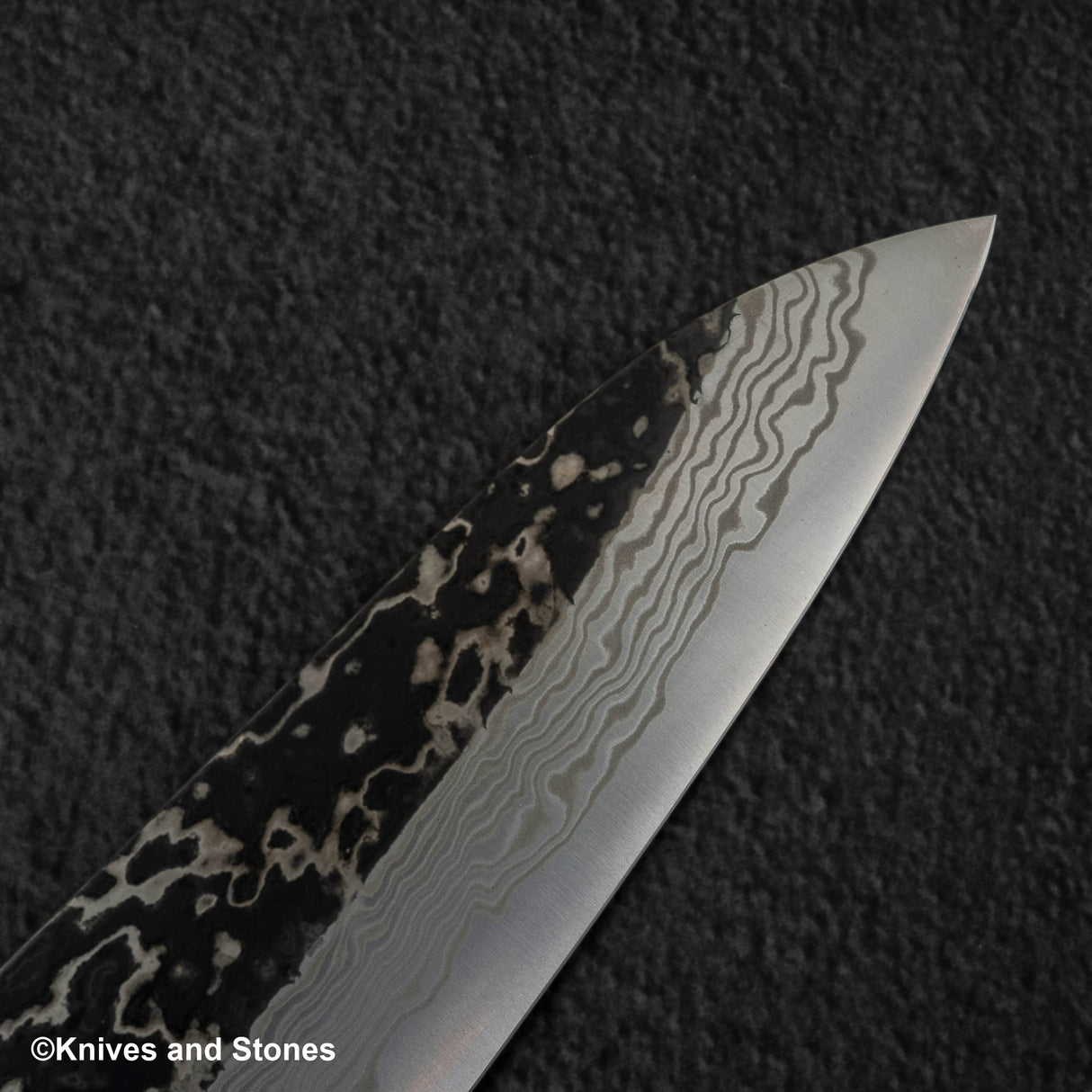 Hatsukokoro x Nigara Yorokobi Special SLD Gyuto 210mm Kurouchi Damascus Birch Handle