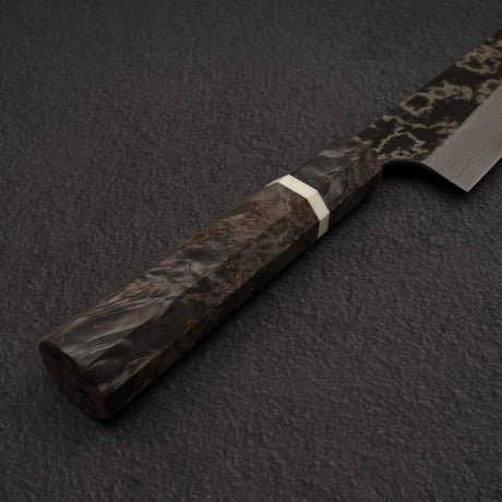 하츠코코로 x 니가라 요로코비 스페셜 SLD 강 쿠로우치 다마스커스 규토(셰프나이프) 240mm 자작나무 핸들