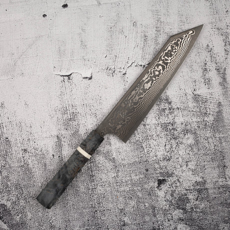 Hatsukokoro x Nigara Yorokobi Special SLD Kurouchi Damascus K tip Gyuto 240mm Polished