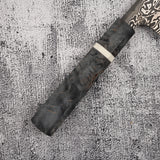 Hatsukokoro x Nigara Yorokobi Special SLD Kurouchi Damascus K tip Gyuto 240mm Polished