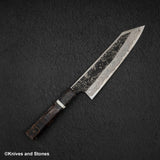 Hatsukokoro x Nigara Yorokobi Special SLD K-tip Gyuto 210mm Kurouchi Damascus Birch Handle