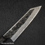 Hatsukokoro x Nigara Yorokobi Special SLD K-tip Gyuto 210mm Kurouchi Damascus Birch Handle