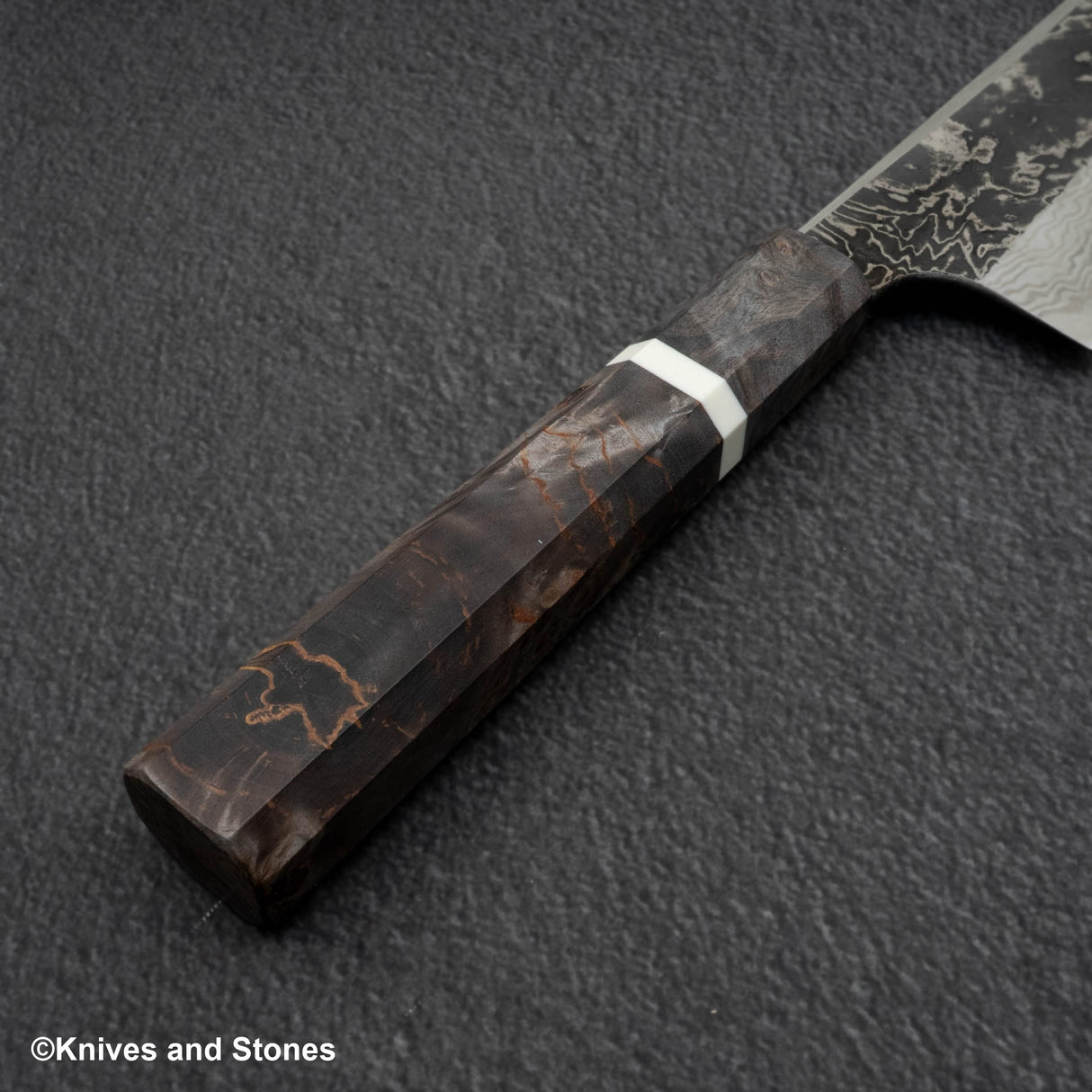 Hatsukokoro x Nigara Yorokobi Special SLD K-tip Gyuto 210mm Kurouchi Damascus Birch Handle