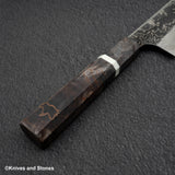 Hatsukokoro x Nigara Yorokobi Special SLD K-tip Gyuto 210mm Kurouchi Damascus Birch Handle