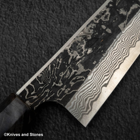 Hatsukokoro x Nigara Yorokobi Special SLD Kurouchi Damascus K tip Gyuto 240mm Birch Handle