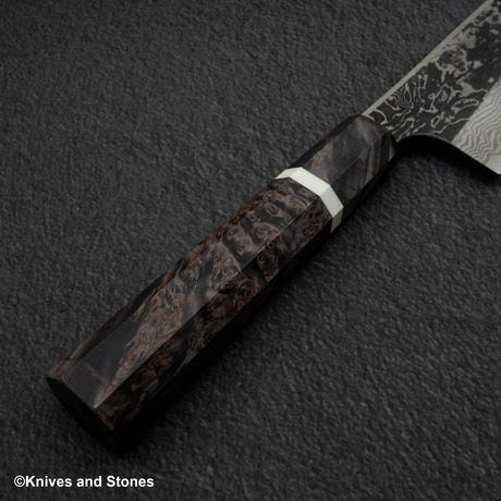 Hatsukokoro x Nigara Yorokobi Special SLD Kurouchi Damascus K tip Gyuto 240mm Birch Handle
