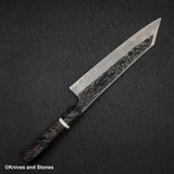 하츠코코로 x 니가라 요로코비 스페셜 SLD 강 쿠로우치 다마스커스 K팁 규토(셰프나이프) 240mm 자작나무 핸들