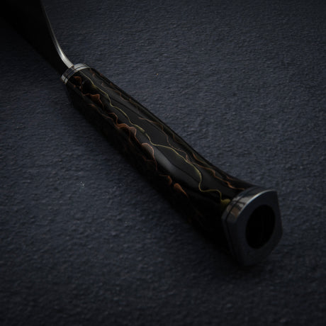 Hatsukokoro x Yoshikane SKD Nashiji Gyuto 210mm Extra Tall, Copper Mesh Handle