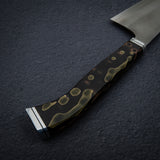Hatsukokoro x Yoshikane SKD Nashiji Gyuto 210mm Extra Tall, Copper Mesh Handle