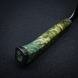 Hatsukokoro x Yoshikane SKD Nashiji Gyuto 210mm Extra Tall, Cosmic Swirl Handle