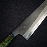 Hatsukokoro x Yoshikane SKD Nashiji Gyuto 210mm Extra Tall, Cosmic Swirl Handle