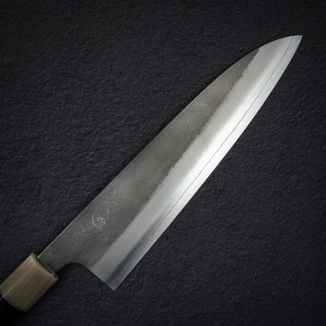 Hatsukokoro x Yoshikane SKD Nashiji Gyuto 210mm Extra Tall, Heart-shaped Ebony Handle