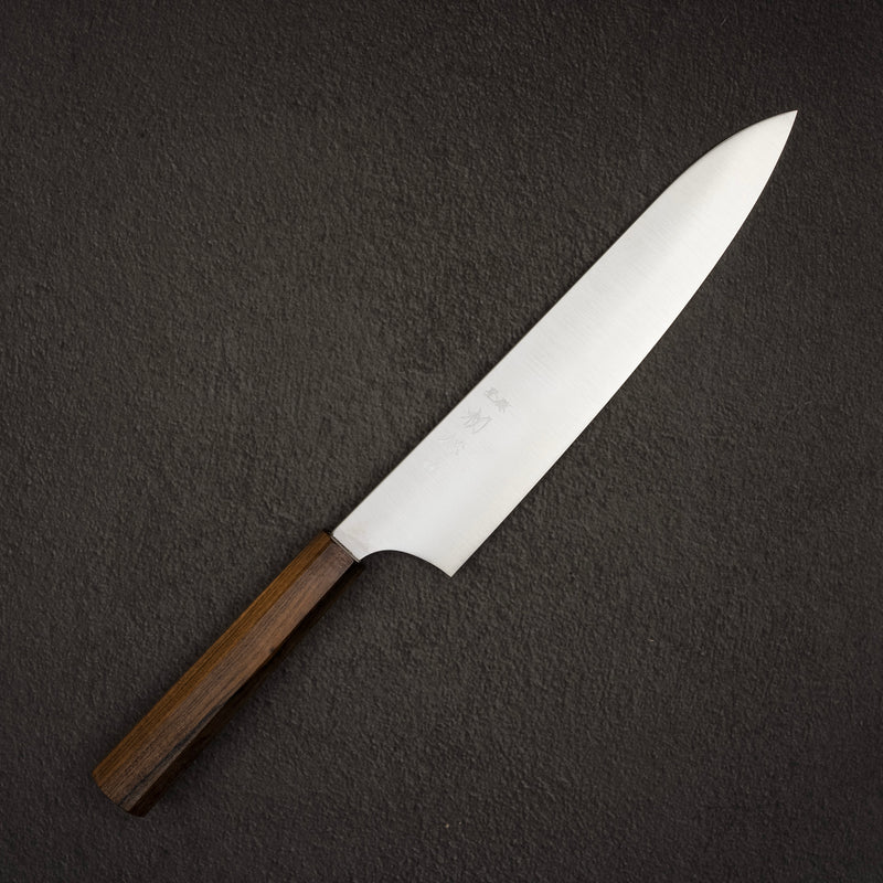 하츠코코로 하야부사 슈퍼청지 미가키 규토(셰프나이프) 240mm 블랙 차카테 핸들