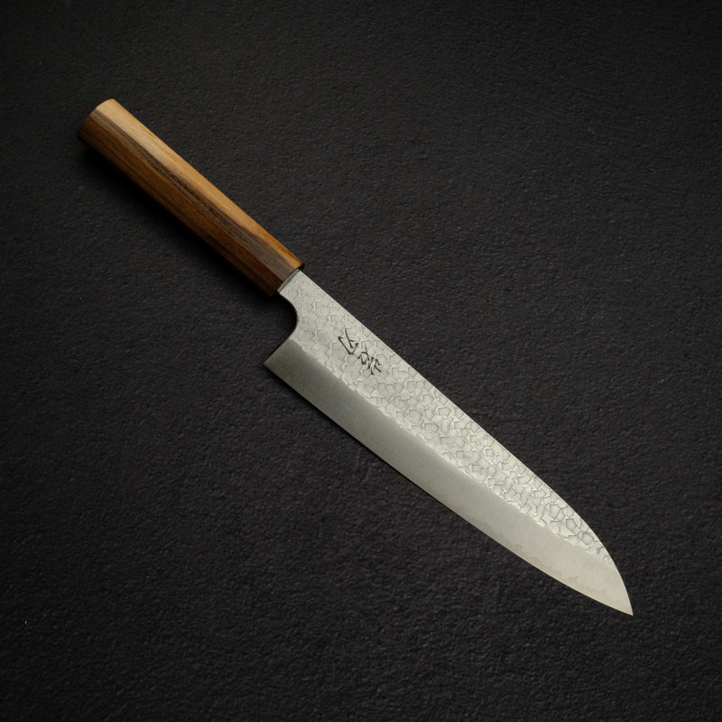 K&S Arare SG2 Gyuto 210mm by Iron Clad, with Black Charcate Handle