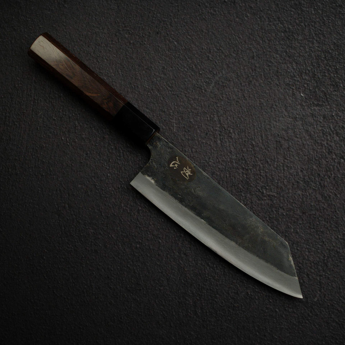 Kurogane Blue 2 Kurouchi Bunka 165mm B-Grade, Rosewood Handle