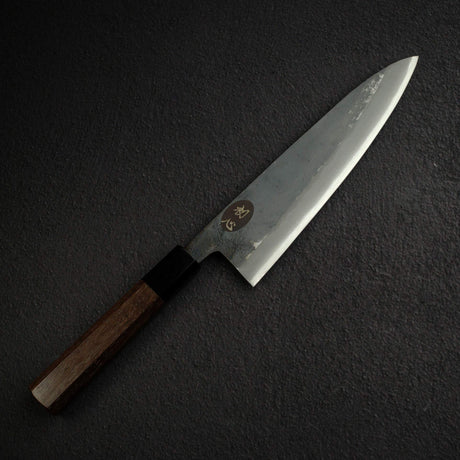 Kurogane Blue 2 Kurouchi Gyuto 210mm B-Grade, Rosewood Handle