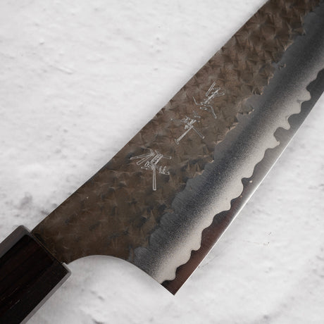 Kurosaki Kokusen Ei Aogami Super K tip Bunka 170mm Ebony Handle