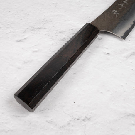 Kurosaki Kokusen Ei Aogami Super K tip Gyuto 210mm Ebony Handle