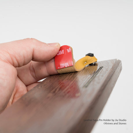Leather Saya Pin Holder with Pin